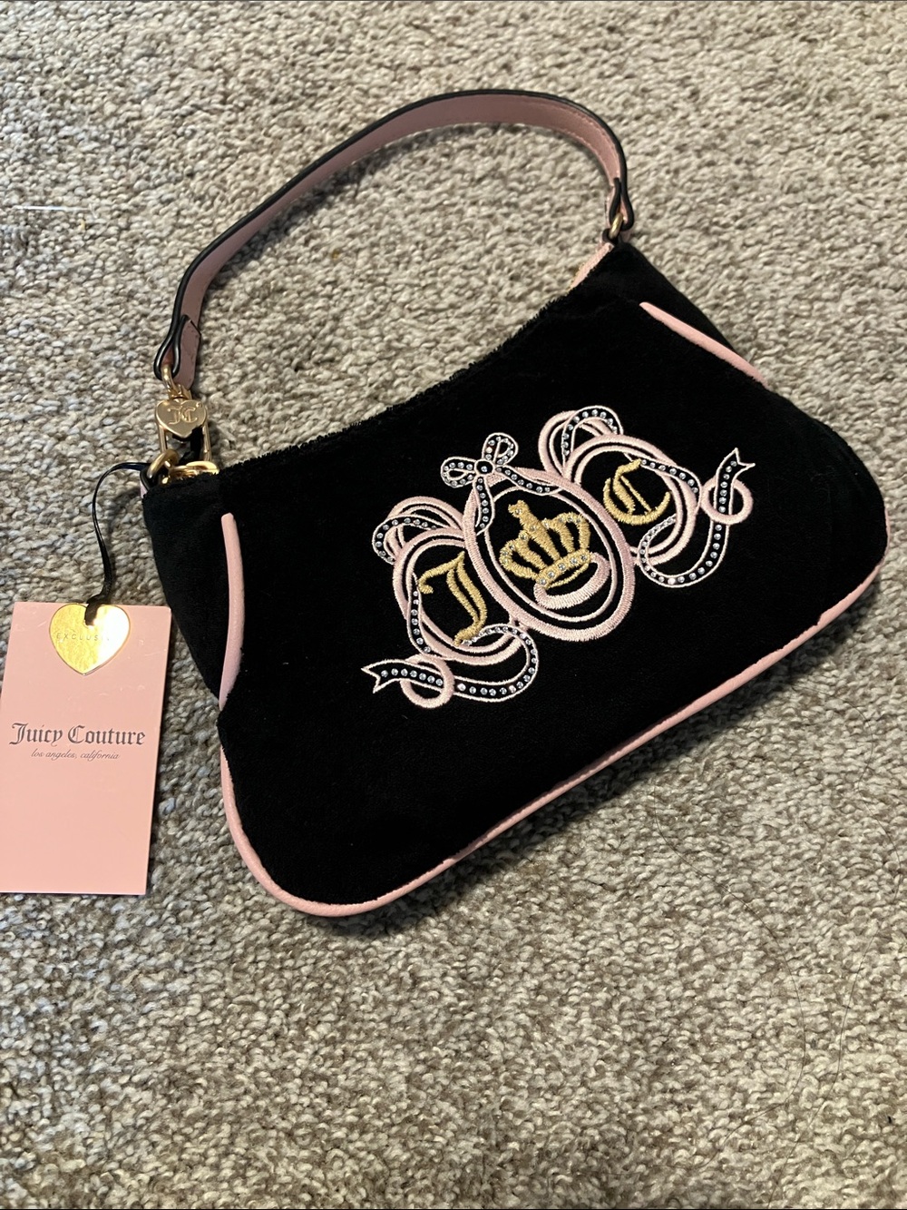 NWT JUICY COUTURE LOVERS CLUB MINI WRISTLET SHOULDER BAG